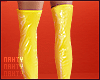 Yellow Latex Boots