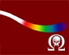 RainbowWhite FatCat Tail
