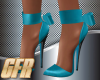 teal high heels