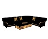 Gold Plaza Curved Couch