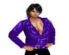 Purple leather jacket