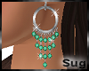 Sug*Grn/SilverHoopNBeads