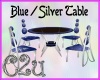 C2u Blue Silver Table