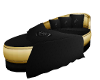 Black&Gold Oval Chaise