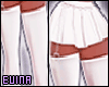 ෆ white skirt w belt