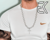 White t-shirt + Chain