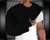 [L] BLK LIFTED SWEATER