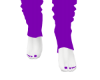 Purple Yoga Leg W + Toes