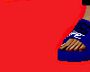 [BL] slides n socks blue