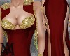 *Gold&Silk Gown/Red