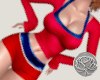 red, white and blue fan