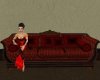 Antique Red Sofa