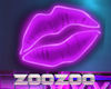 Z Neon Lips sign