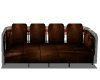 long brown couch