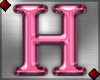 Pink Letter H