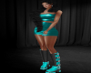 S~ Blk & Teal Boots