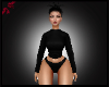 Cassia Black Bodysuit
