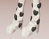 heart boots white