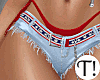 T! 4th July Red Shorts