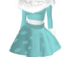 W - Light Blue Dress Fur