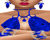 Blue Habibi Jewelry Set
