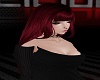 dark red long hair