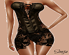 Brrown Leather&Lace