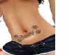 Darcy Rose belly Tattoo