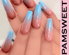 [PS] Blue beige nails