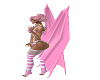 PINK ANIMATED DEMON WING