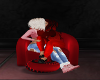 Sexy Red Kissing Chair