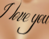 >I love you tattoo