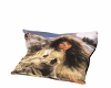 Wolf cuddle pillow