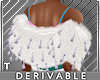 DEV Jeweled Fur Shrug