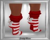 Red & White Xmas Socks