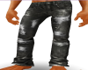 men torn black jeans