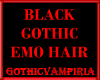GV Black Gothic Emo Hair