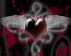 Heart & wings cutout