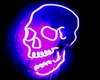 tete de mort neon