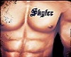 Skyler chest tattoo