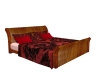 Classic Oak Sleigh Bed