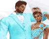Couple Wedding Gown Blue