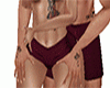 couple wine red boxers*M