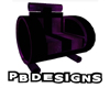 PB Art Deco Chair Purple