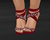 GL-Red Sparkle Heels
