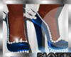 spiked heels blue