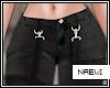 Loose cargo pants black