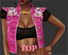 c]Pink Jean Jacket w/Top