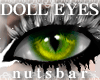 n: DOLL cats green eyes