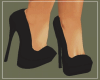 Black heel shoe